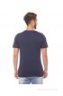 Shuffle Navy Round Neck Printed T-Shirt